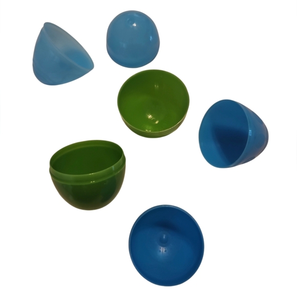 Hand Knit Crochet Easter Bundle Upcycled Eggs 4pc Set Coaster Pastel colors 10pc - Picture 11 of 17